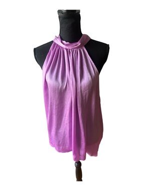 1.STATE Lilac Halter Neck Sleeveless Top NWT Plus Size 3X Elegant Chic